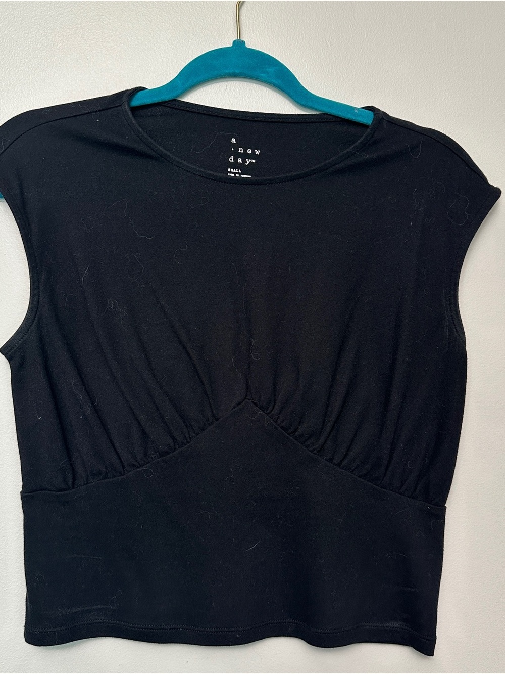 a new day Black Gathered Waist Tank Top